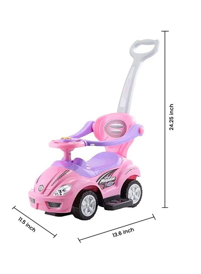 Cool Baby 3-In-1 Activity Ride-On Toy With Push Handle And Musical Steering Wheel 62.5x29.5x34cm - Image 1
