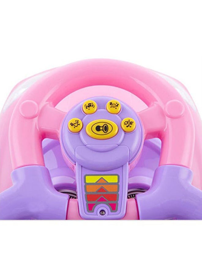 Cool Baby 3-In-1 Activity Ride-On Toy With Push Handle And Musical Steering Wheel 62.5x29.5x34cm - Image 2