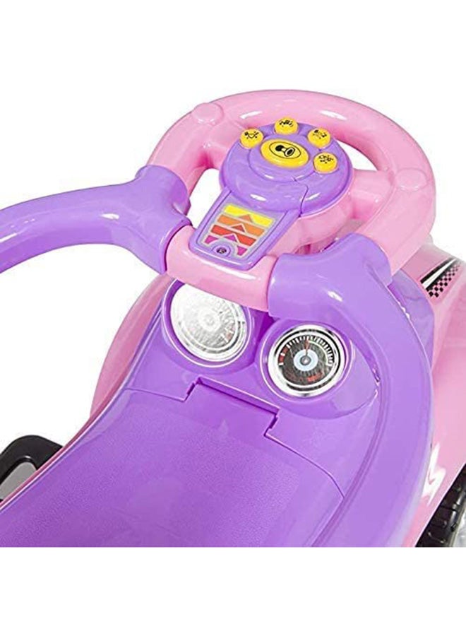 Cool Baby 3-In-1 Activity Ride-On Toy With Push Handle And Musical Steering Wheel 62.5x29.5x34cm - Image 5