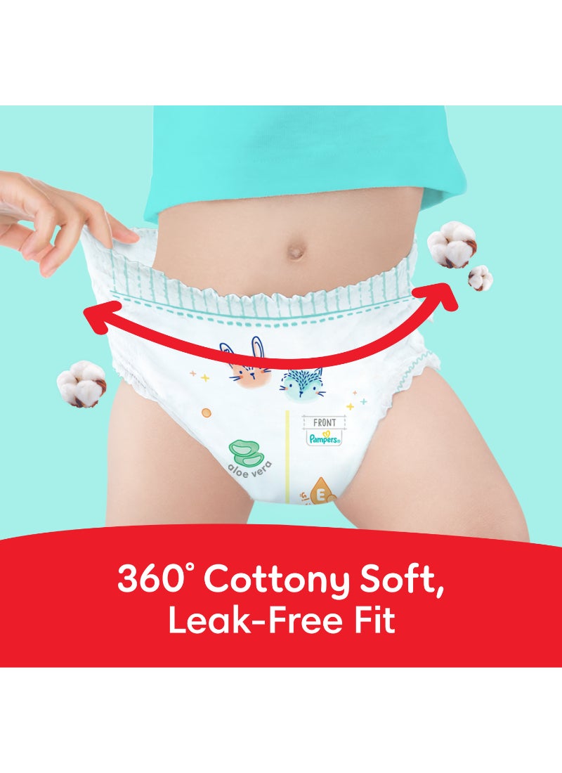Pampers Ultimate Comfort Size 4 9-14kg Pants Diapers Lotion Infused With Aloe Vera And Vitamin E Cottony Soft Fit  - Image 4