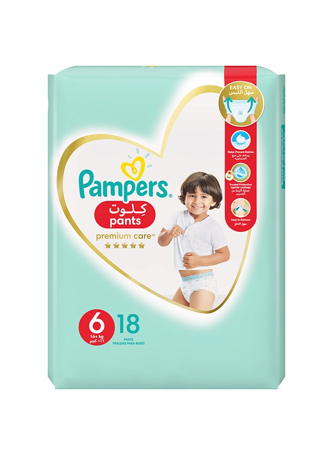 Pampers - Premium Care Pants Diapers, Size 6, 16+kg,  Softest Absorption for Ultimate Skin Protection 72 Count - Image 1