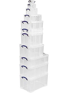 Really Useful Plastic Storage Box Clear 18Liters  - Image 3