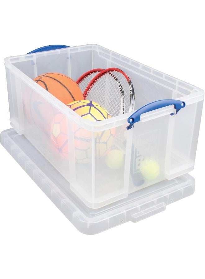 Really Useful - Open Fronted Storage Box Clear 64Liters - Image 1