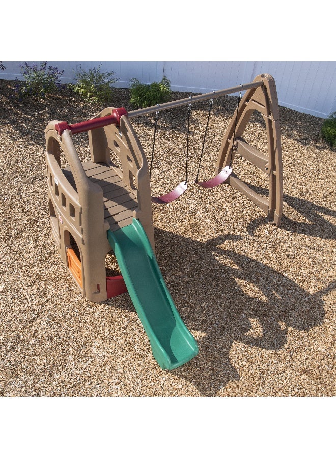 ستيب2 بيت لعب مزود بأرجوحة قابلة للتمدد ومكان للتسلق من ناتشورالي بلايفول 190.5 x 279.4 x 292سم - Image 2