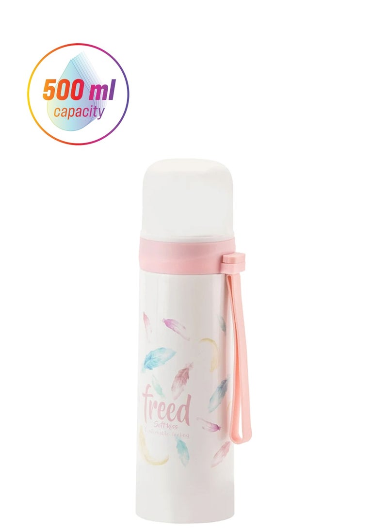 Royalford Vacuum Flask White/Pink  - Image 1