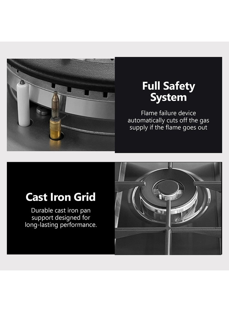 دايو موقد غاز مع فرن DGC-665BSF رمادي/أسود - Image 5