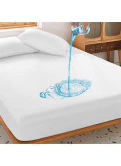 Kingtex Waterproof Mattress Protector Cotton White 120x200cm  - Image 3