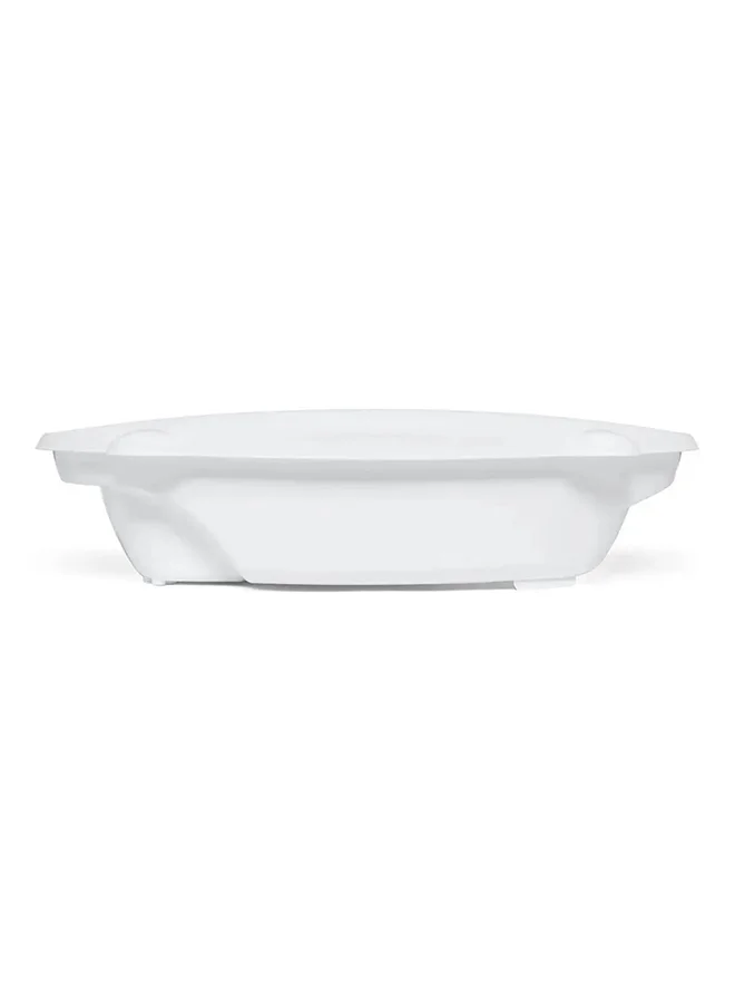 cam Cam Bollicina Baby Bath Tub - White, 1 Piece - From 0 To 12 Months, Support Feet And Plug To Drain The Water, Newborn Bath Tub For Baby, Portable Baby Bathtub, Made In Italy