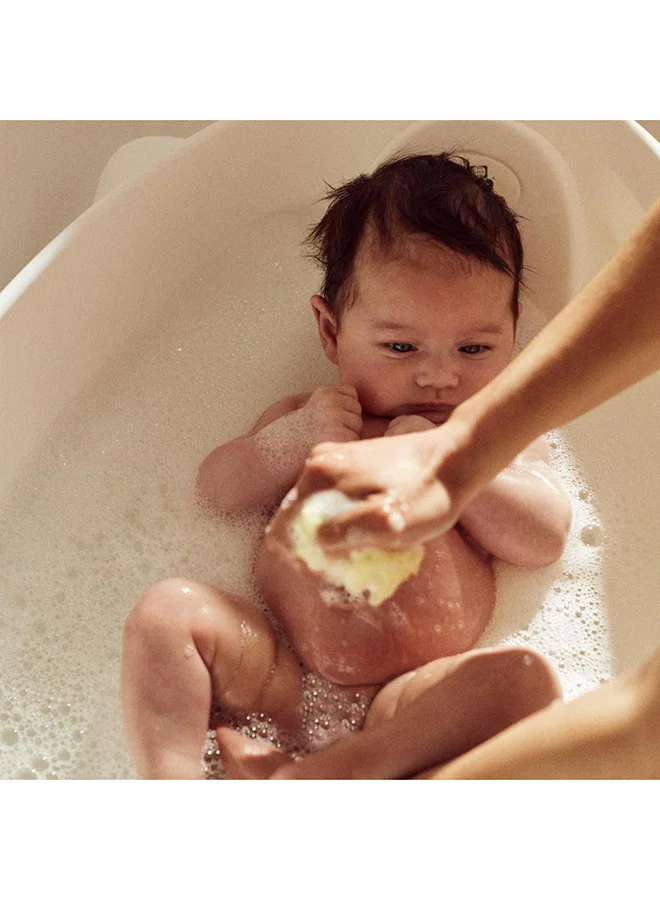 cam Cam Bollicina Baby Bath Tub - White, 1 Piece - From 0 To 12 Months, Support Feet And Plug To Drain The Water, Newborn Bath Tub For Baby, Portable Baby Bathtub, Made In Italy