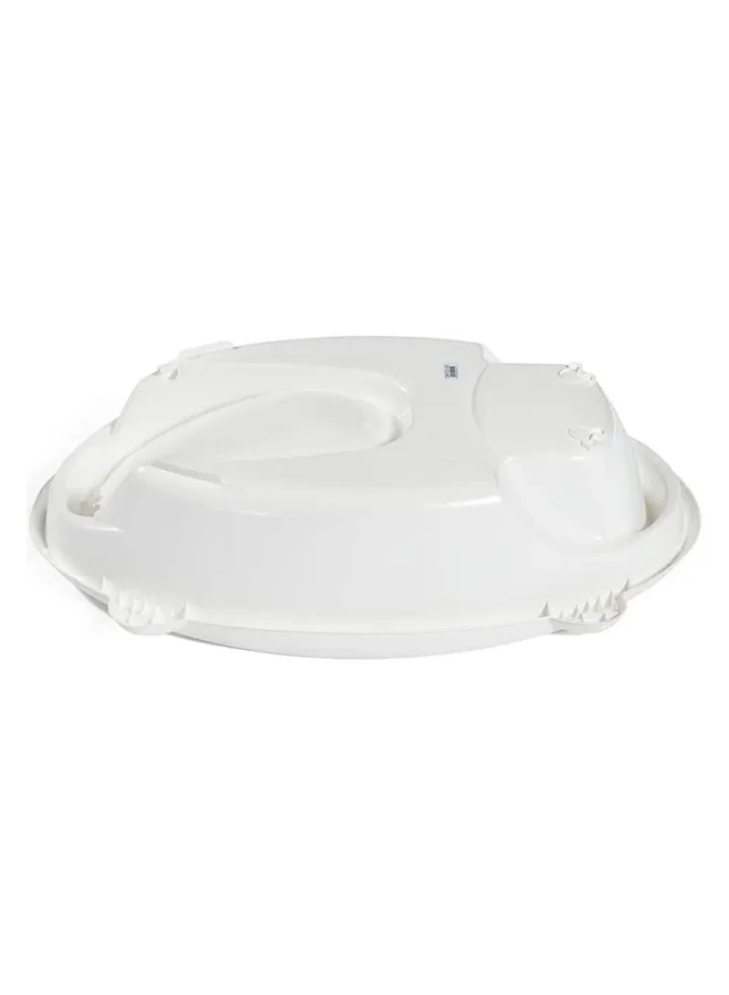 cam Cam Bollicina Baby Bath Tub - White, 1 Piece - From 0 To 12 Months, Support Feet And Plug To Drain The Water, Newborn Bath Tub For Baby, Portable Baby Bathtub, Made In Italy