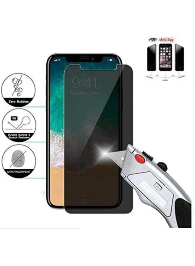 InvisibleShield - Tempered Glass Privacy Screen Protector For Apple iPhone XR Black - Image 1