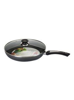 KAWASHI Opera Frying Pan With Glass Lid Black 22cm  - Image 1