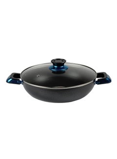 KAWASHI Hopewell Wokpan With Lid Black 32cm  - Image 1