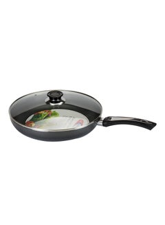 KAWASHI Opera Frying Pan With Lid Black 24cm  - Image 1