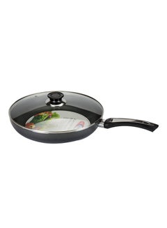 KAWASHI Opera Non-Stick Frying Pan Lid Black/Clear 26cm  - Image 1