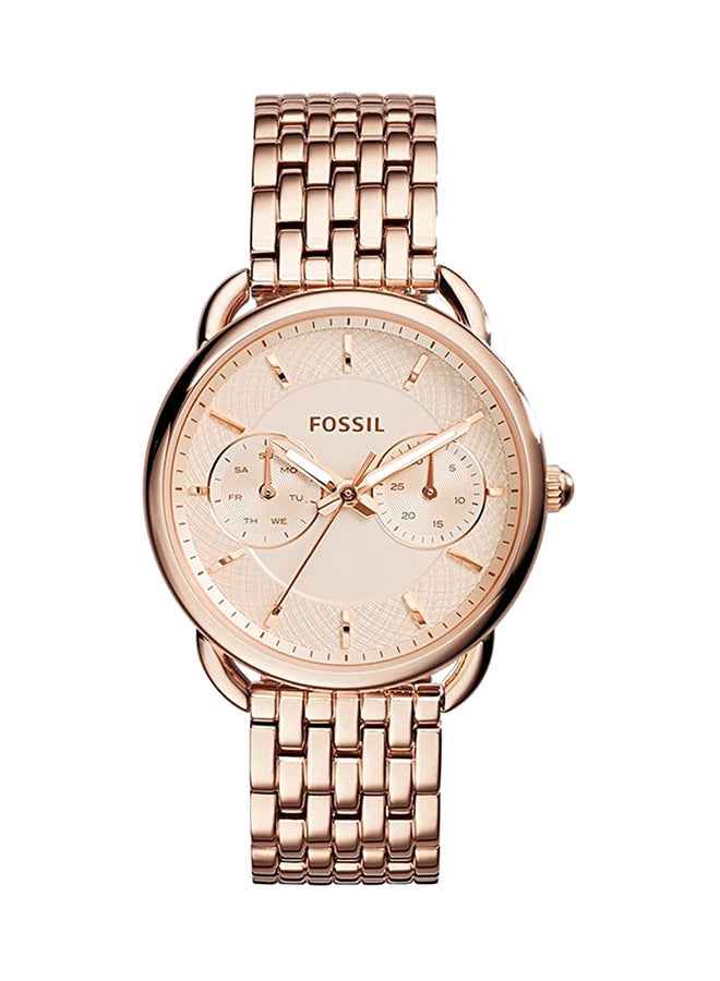 FOSSIL Women's Water Resistant Analog Watch ES3713 - 35 mm - Rose Gold - Image 1