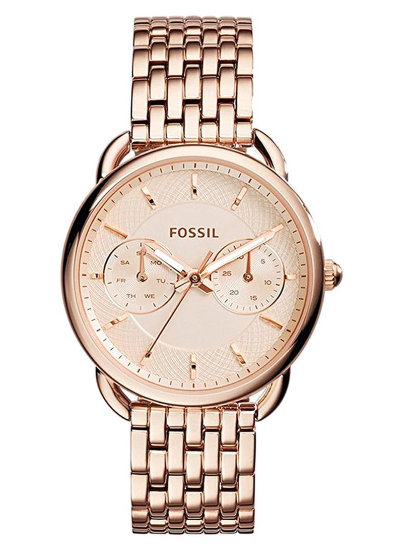 FOSSIL Women's Water Resistant Analog Watch ES3713 - 35 mm - Rose Gold - Image 1