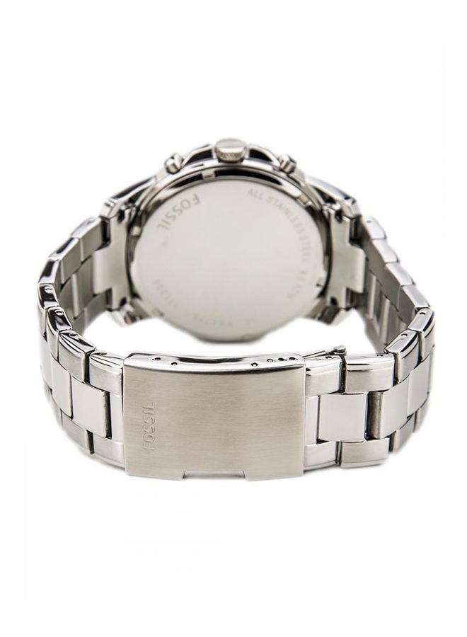 FOSSIL Men's Grant Water Resistant Chronograph Watch FS4736 - 44 mm - Silver - Image 2