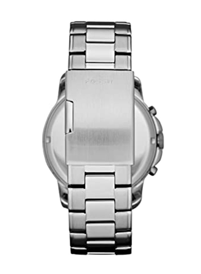 FOSSIL Men's Grant Water Resistant Chronograph Watch FS4736 - 44 mm - Silver - Image 3