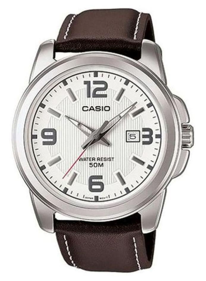 CASIO Men's Water Resistant Analog Watch MTP-1314L-7AVDF - 45 mm - Brown - Image 1
