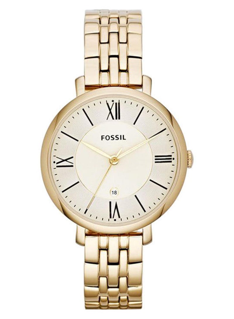 FOSSIL Women's Jacqueline Analog Watch ES3434 - 36 mm - Gold - Image 1