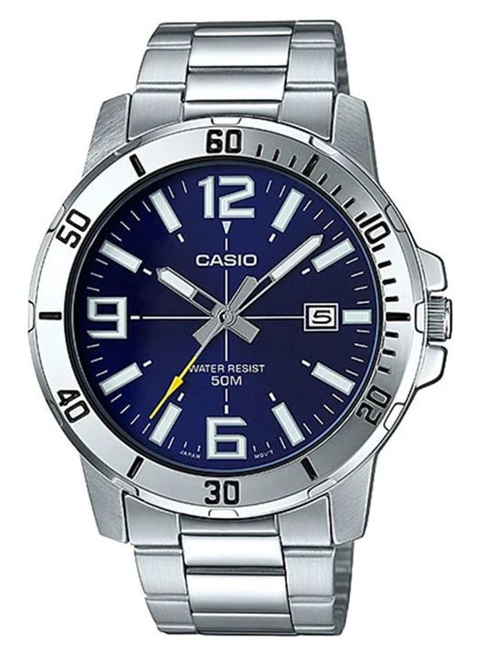 CASIO Men's Enticer Water Resistant Analog Watch MTP-VD01D-2BVUDF - Image 1