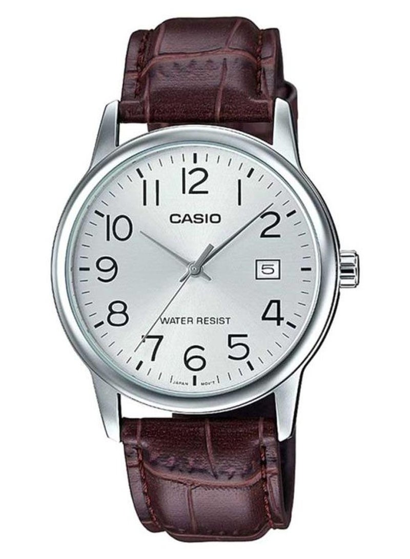 CASIO Men's Dress Analog Watch MTP-V002L-7B2UDF - 44 mm - Brown - Image 1