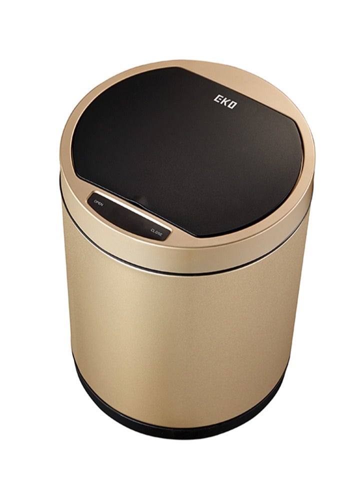 إيكو سلة مهملات مستديرة تفتح بمستشعر ذهبي 35لترات - Image 3