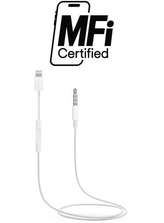 Lightning Port To Aux Jack 3.5 mm Adapter White - pnsku/N19503200A/45/_/1738233025/d24777fe-1b6e-4924-bfeb-6db0c420c389