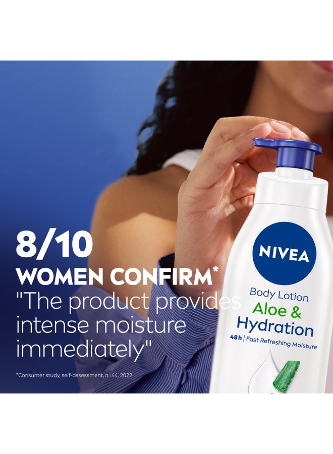 Nivea - Aloe And Hydration Body Lotion, Vera, Normal To Dry Skin 625ml - Image 1