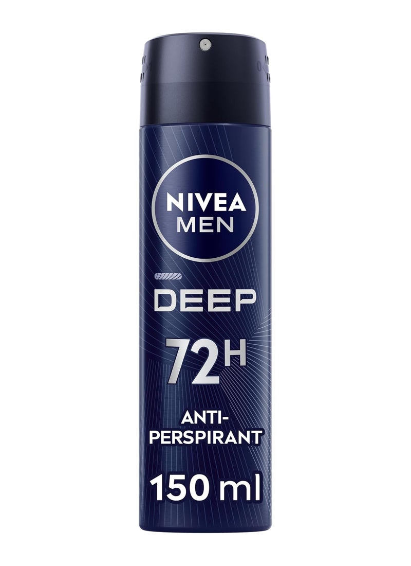 Nivea Deep Dark Wood & Black Carbon Anti-Bacterial Spray Multicolour 150ml  - Image 1
