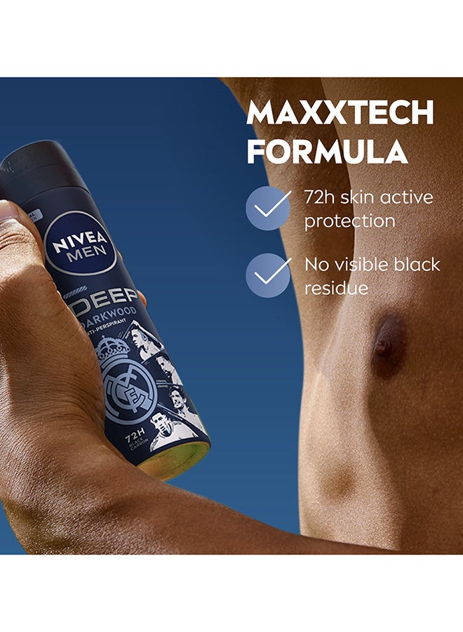 Nivea Deep MaxxTech Warm Darkwood Spray With Black Carbon 72H Odor And Sweat Protection 150ml - Image 4