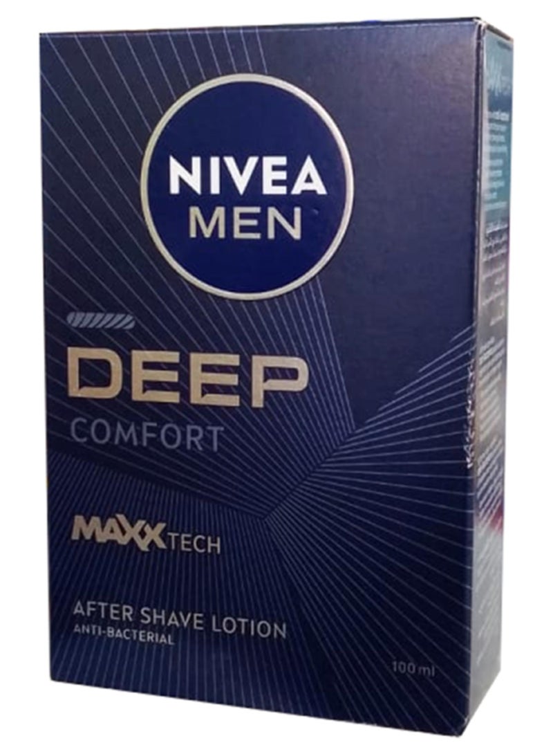 Nivea Men Deep Comfort After Shave Lotion, Antibacterial 100ml - Image 1