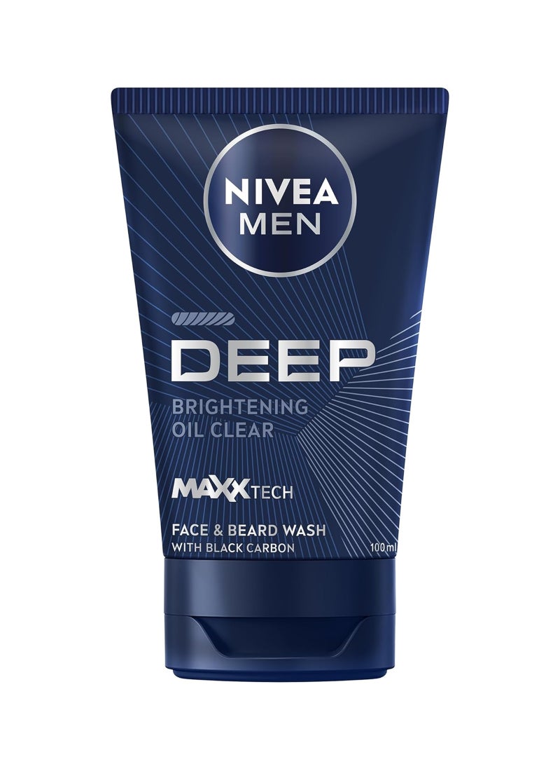 Nivea Men Deep Cleansing Face And Beard Wash 100ml - Image 1