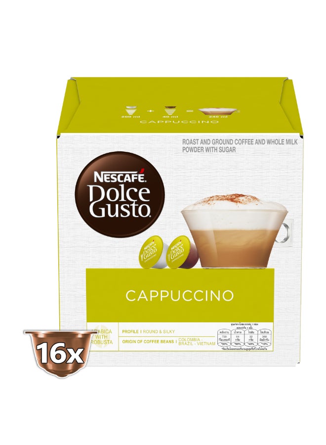 نسكافيه قهوة دولتشي قوستو كابتشينو 16 كبسولة كابتشينو - Image 4