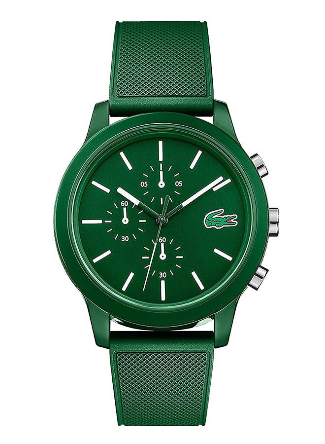 LACOSTE Men's Water Resistant Silicone Chronograph Watch 2010973 - 44 mm - Green - Image 1
