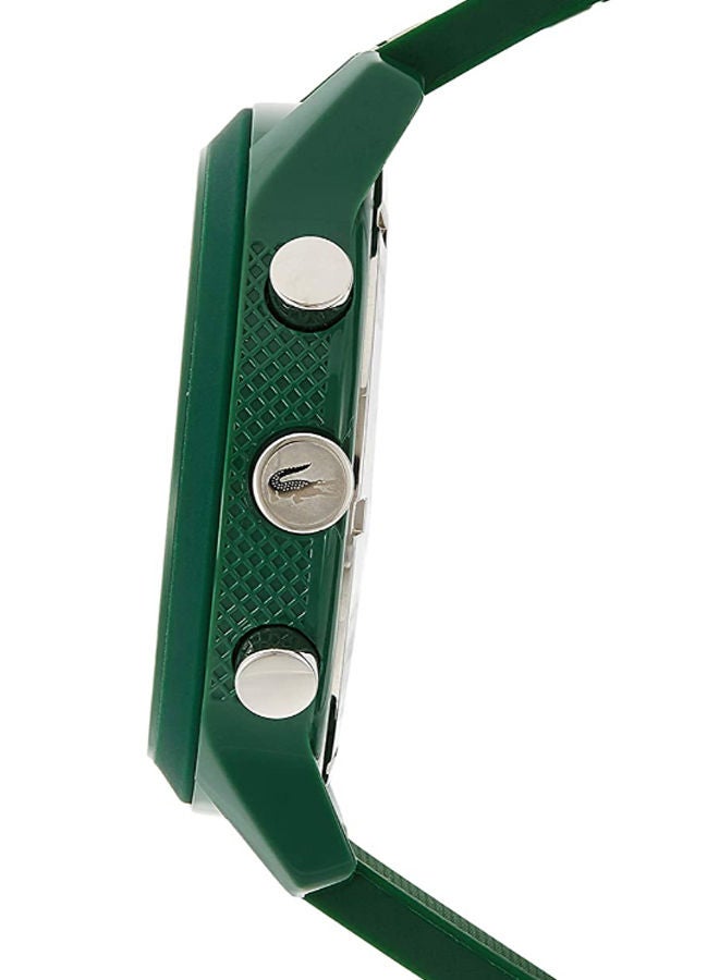 LACOSTE Men's Water Resistant Silicone Chronograph Watch 2010973 - 44 mm - Green - Image 3