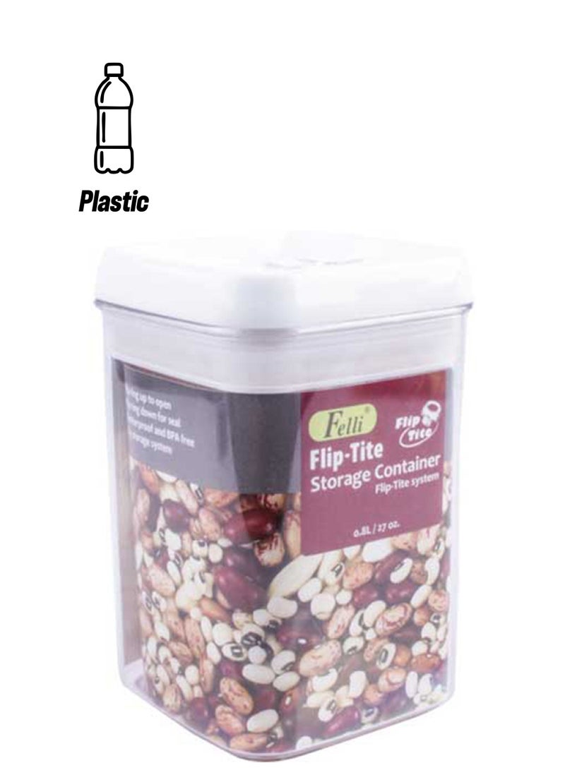 Felli Flip Tite Storage Container Clear