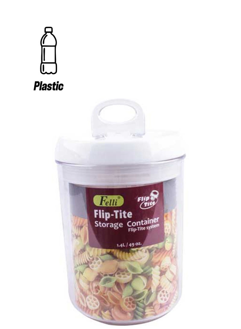 Felli Flip Tite Storage Container Clear