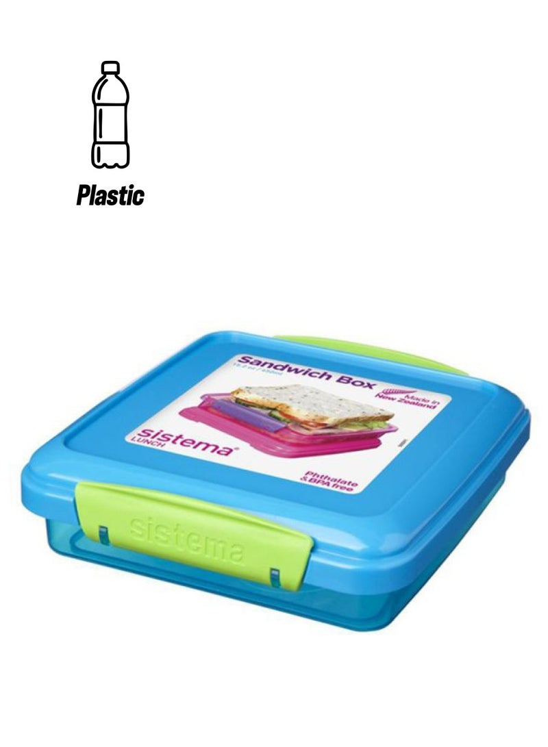 sistema Sandwich Container Blue/Green 450ml