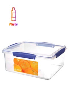 Rectangle Klip It Container Clear/Blue 27x24x12.5cm