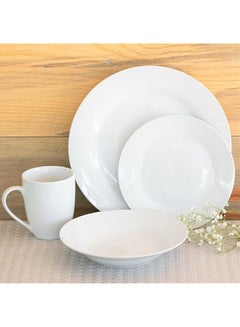 ماركة غير محددة طقم عشاء مكون من 16 قطعة أبيض DIFFERNET SIZE  - Image 4
