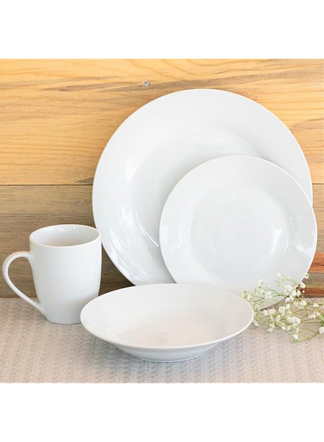 Generic 16-Piece Dinner Diffrent Size Set White DIFFERNET SIZE  - Image 4