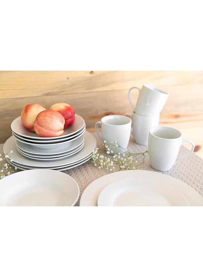 Generic 16-Piece Dinner Diffrent Size Set White DIFFERNET SIZE  - Image 5