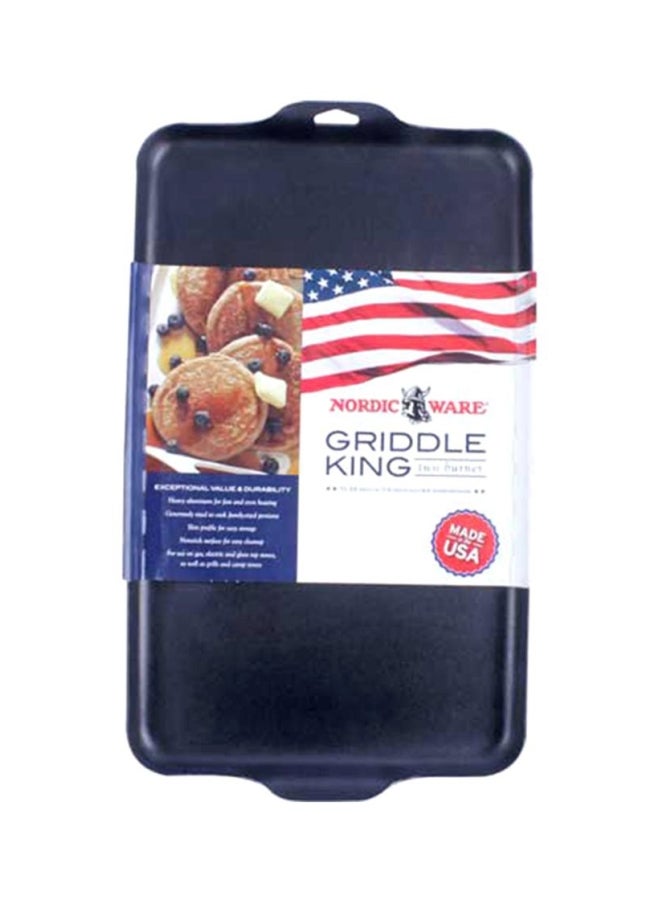 نورديك وير لوح شواء مقاوم للالتصاق أسود Fits over two stove burnersبوصة