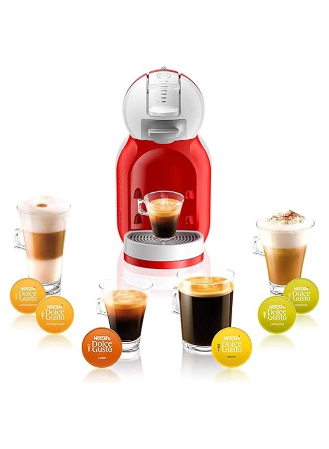 Dolce Gusto - MINI ME Automatic Capsule Coffee Machine with Compact & Powerful up to 15 Bar Pressure, Cappuccino, Grande, Tea, Hot Chocolate & Espresso Coffee Maker 0.8 L 1500 W EDG305.WR Red/White/Clear - Image 1