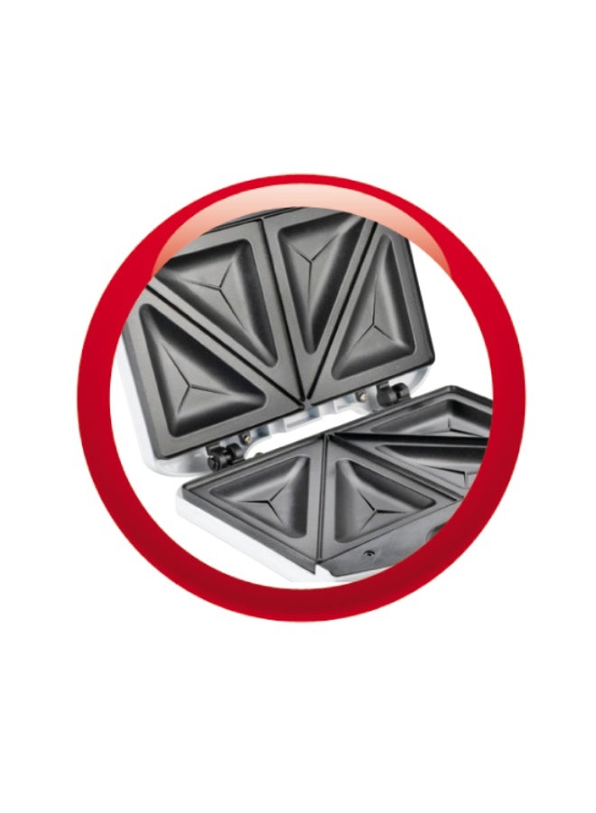 مولينكس ماكينة صنع الشطائر فائقة الصغر بقدرة 700 وات 700 W SM154042 أبيض - Image 4