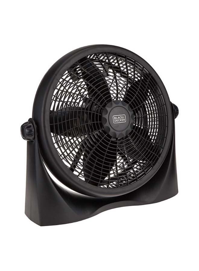 Box Fan With 3 Speed Control, Sturdy Base And Adjustable Swivel - 16 Inch Compact Design FB1620-B5 Black