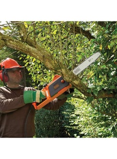 BLACK+DECKER 1800W 35cm Corded Electric Chainsaw, Orange/Black - CS1835-GB, Black/Grey/Orange  - Image 4