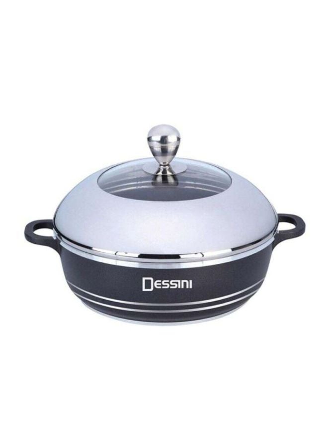DESSINI Non-Stick Shallow Cooking Pot Black 32cm